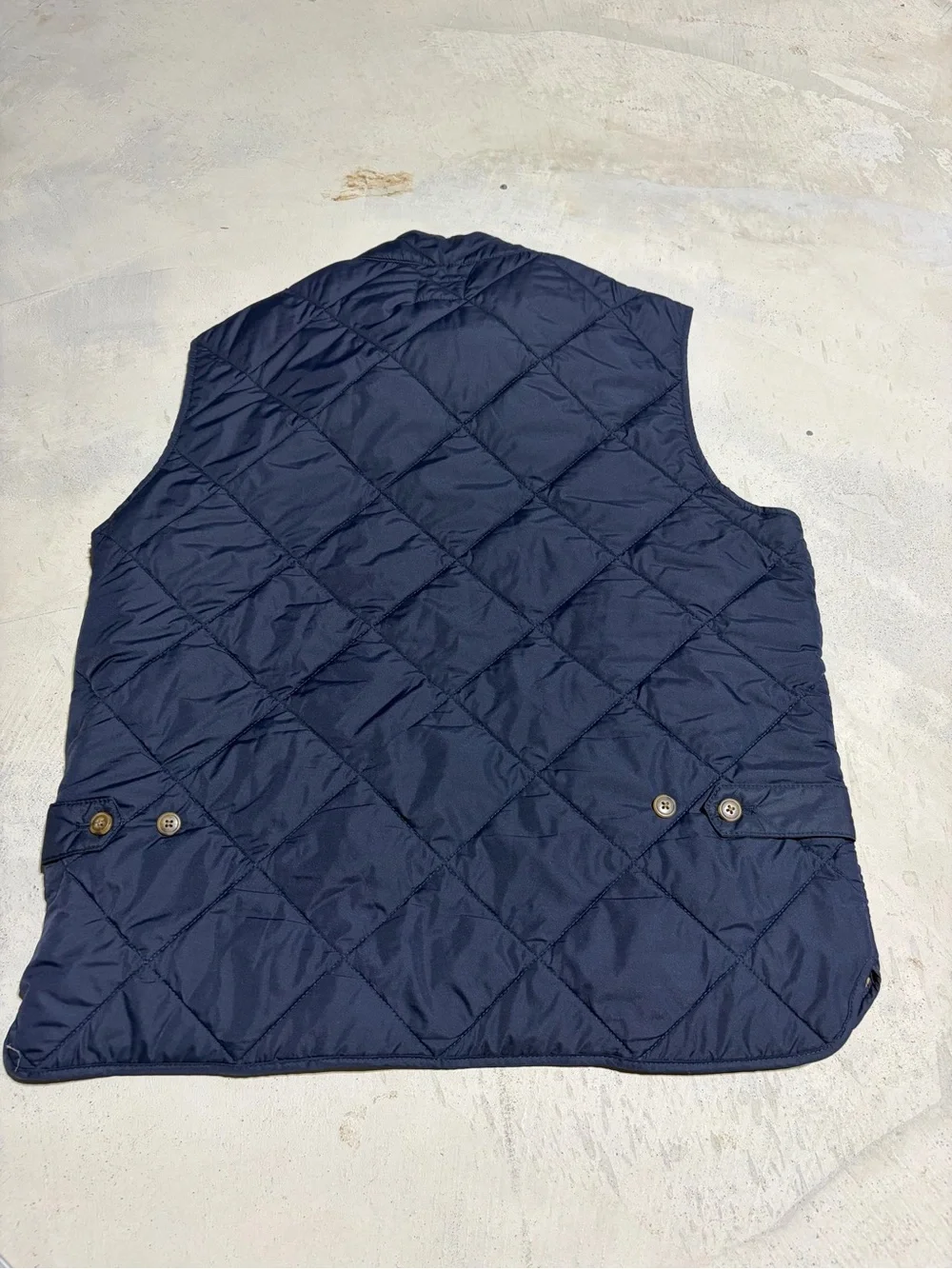 J. Crew authentic outerwear Men's Quilted Navy Vest medium